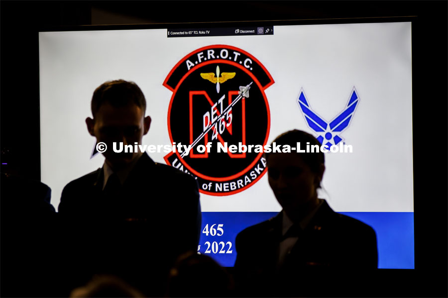 The university’s Air Force ROTC detachment held a commissioning for May graduates at the Strategic Air Command and Aerospace Museum in Ashland. May 16, 2022. Photo by Craig Chandler / University Communication.