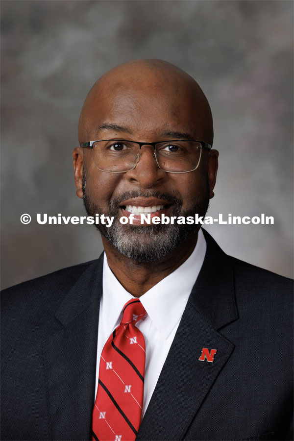 Studio portrait of University of Nebraska-Lincoln Chancellor Rodney Bennett. June 23, 2023. Photo by Craig Chandler / University Communication.