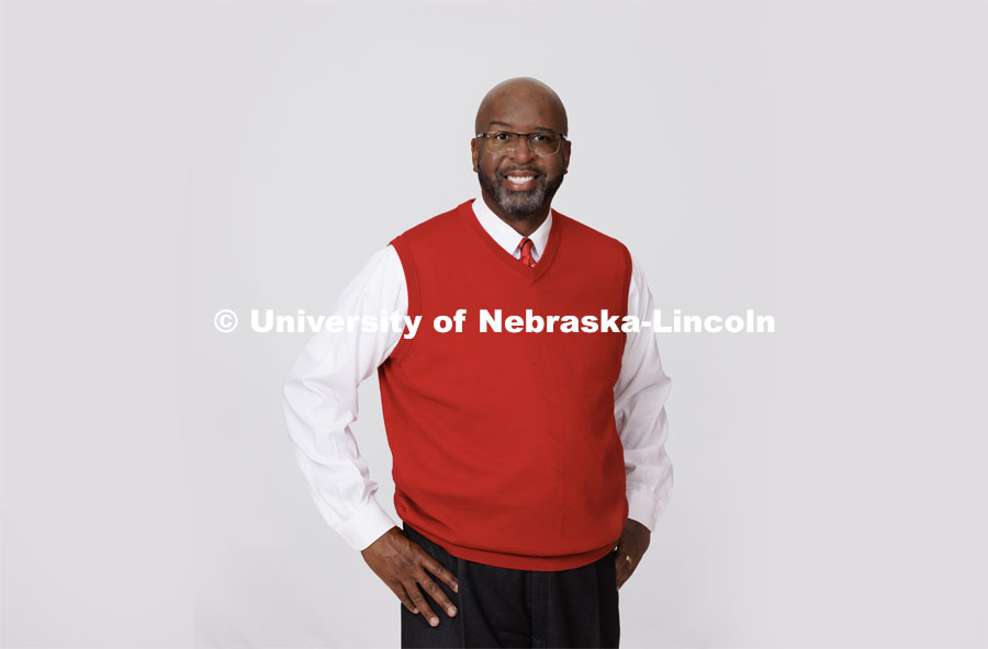 Studio portrait of University of Nebraska-Lincoln Chancellor Rodney Bennett. June 23, 2023. Photo by Craig Chandler / University Communication.
