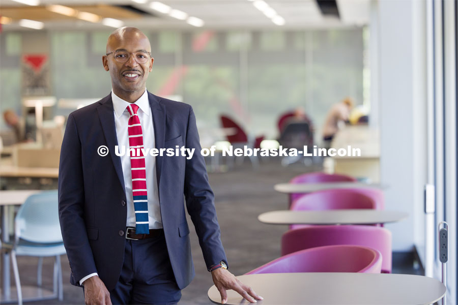 Marco Barker, Vice Chancellor, Diversity and Inclusion. June 28, 2023. Photo by Craig Chandler / University Communication.