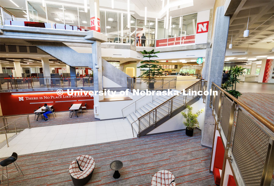 Interior views of the Nebraska East Union. July 11, 2023. Photo by Craig Chandler / University Communication.