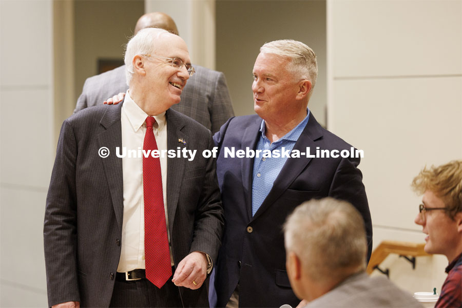 Public forums for Jeffrey P. Gold, M.D., the priority candidate for President of the University of Nebraska System in the Nebraska Union on City Campus. April 15, 2024. Photo by Craig Chandler / University Communication and Marketing.