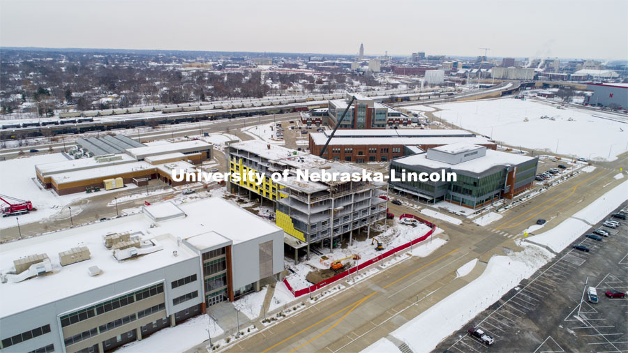 201215_Scarlet_507.jpg Tour of under construction Scarlet Hotel on Nebraska Innovation Campus. December 15, 2020.