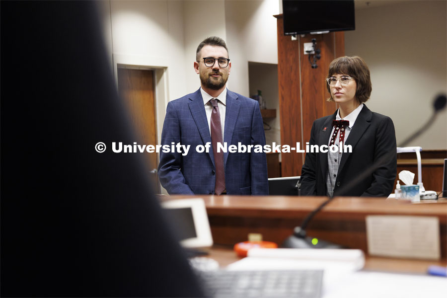 240819_Law_Clinics_Housing_1793.jpg Lecturer Rachel Tomlinson Dick, right, supervises the Housing Justice Clinic. College of Law Clinics