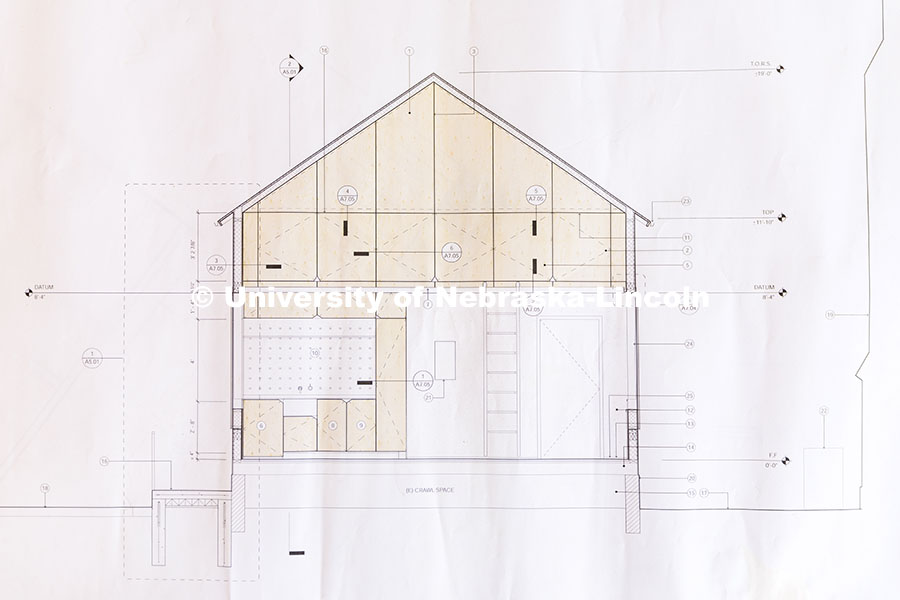 241209_Art_Chapel_04.jpg An architectural plan of the inside of the Art Chapel. Art Chapel. December 9, 2024.