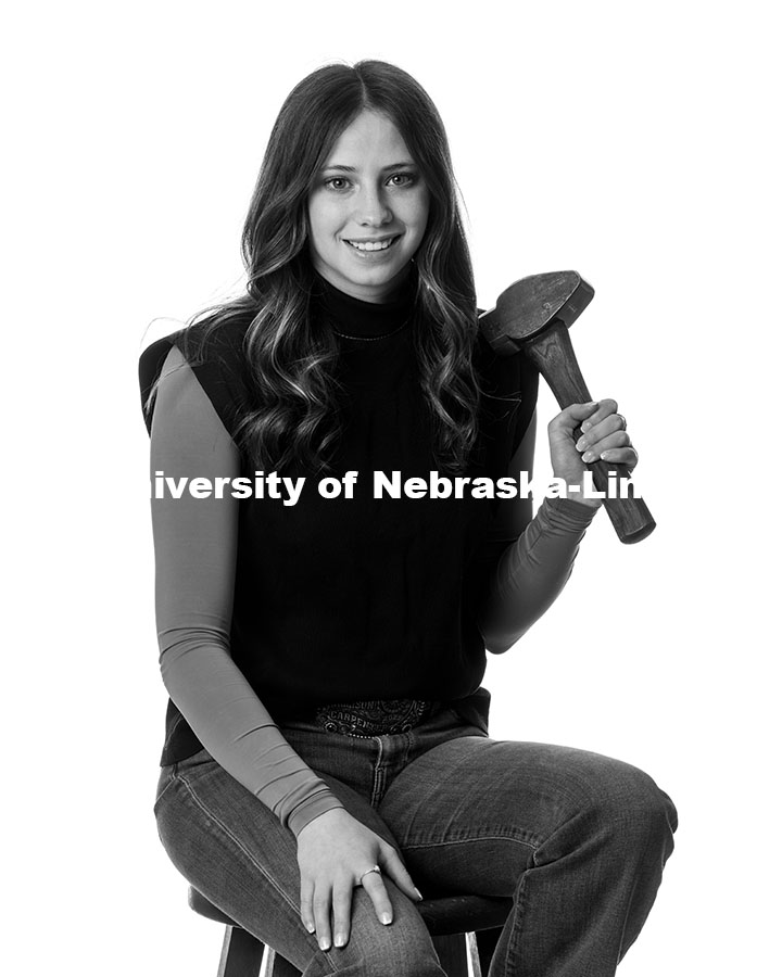 250516_Allison_Carpenter_bw.jpg Studio portrait of Allison Carpenter, Engler Agribusiness Entrepreneur. May 16, 2025.