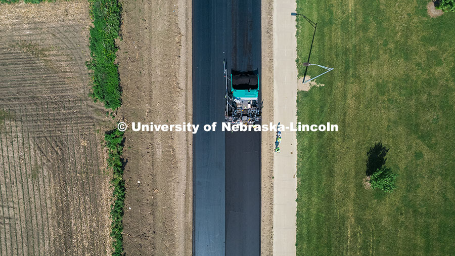 250611_Engineering_0337.jpg Aeiral photograph of Foundry Road in South Sioux City, Nebraska. Foundry road was being paved with a