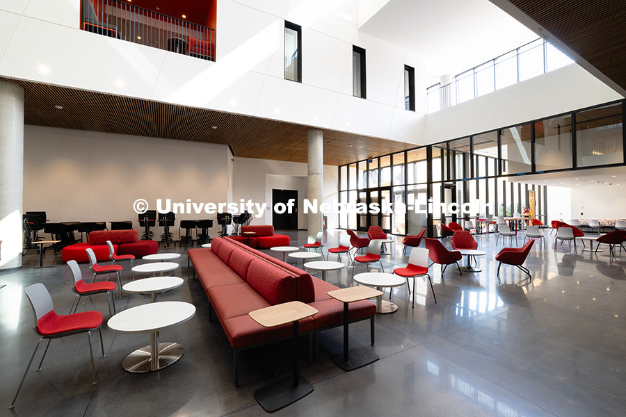 250716_FPA_3005.jpg The lobby (commons area) in the new Fine and Performing Arts Building, new home of the Glenn Korff S