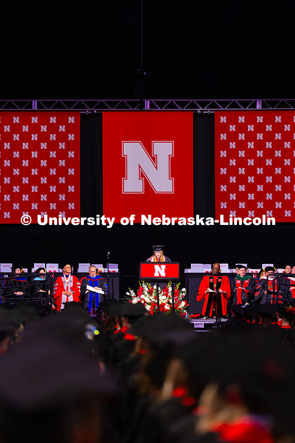 Elizabeth Herbin, outgoing president of the Association of Students of the University of Nebraska (A
