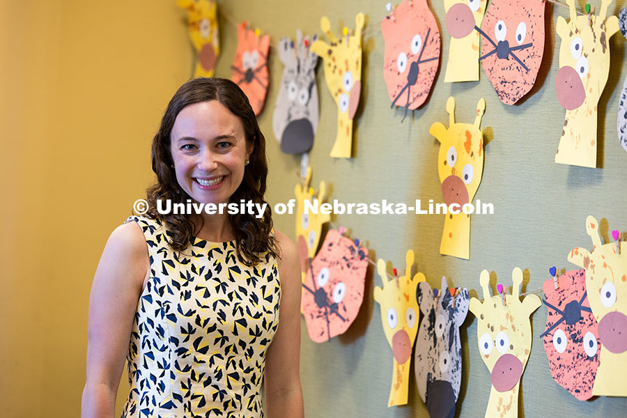 250812_Finch_3399.jpg Jenna Finch, Assistant Professor of Psychology, is pictured in the UNL Children's Center. Finch has
