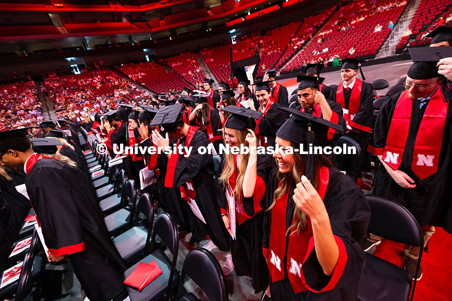 250816_Commencement_3707.jpg Graduates turn their tassels after receiving their undergraduate degrees at the summer commencement.