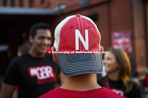 Students in Lincoln's Haymarket. October 1, 2016. 