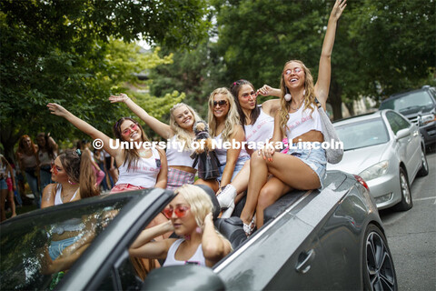 Sorority recruitment Bid Day. August 24, 2019. 