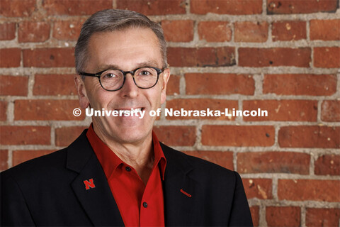 Studio portrait of Chancellor Ronnie Green. April 11, 2022. 