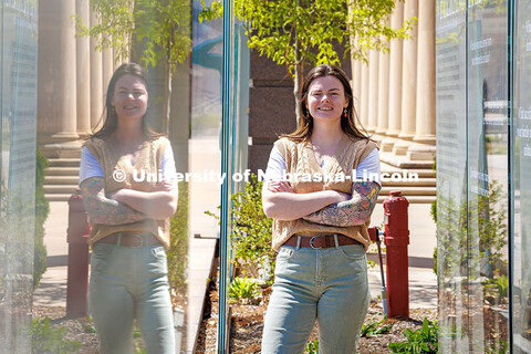 Emily Caldwell, a senior psychology major, is also a U.S. Air Force veteran who was selected as a Na