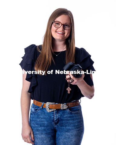 Studio portrait of Alaina Furasek, Engler Agribusiness Entrepreneur. April 18, 2025. 