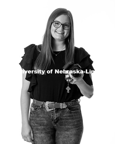 Studio portrait of Alaina Furasek, Engler Agribusiness Entrepreneur. April 18, 2025. 