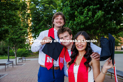 Josh Ferguson, a finance major; Paige Ferguson, a nutrition, exercise and health science major; and 