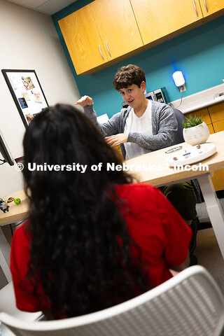 Sara Troupe speaks with Nyssa Fernandez, a sophomore studying Film, Emerging Media Arts and Entrepre