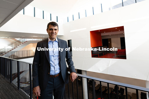 Felix Olschofka, Director of the Glenn Korff School of Music and Professor of Violin, poses for a po