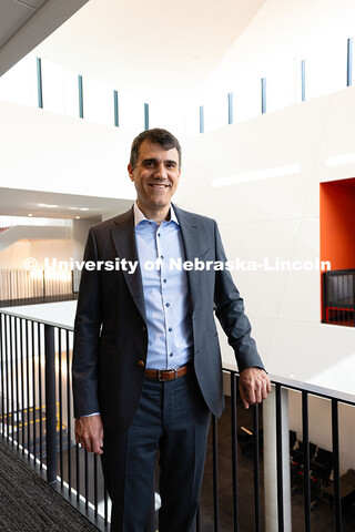Felix Olschofka, Director of the Glenn Korff School of Music and Professor of Violin, poses for a po