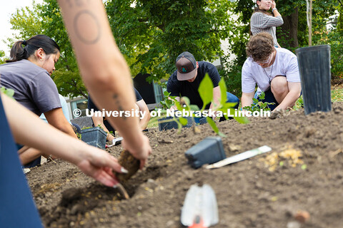 Students volunteered to populate the Indigenous Garden with regional plants, some after hearing abou