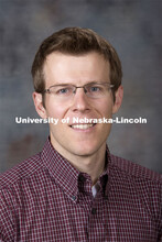 Studio portrait of Brian Couch, Assistant Professor, Biological Sciences. August 20, 2014. 