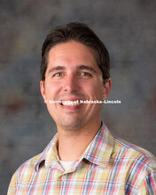 Studio portrait of Nathan Conner, New Faculty Photo Shoot, August 19, 2015. 