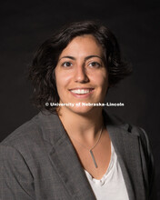 Studio portrait of Catherine De Almeida, Professor, College of Architecture. July 7, 2016. 