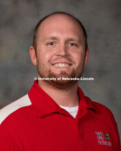 Studio portrait of Bradley Averill, Extension Educator. New Faculty Orientation. August 29, 2016. 