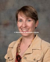 Studio portrait of Carolyn Brown Kramer, Assistant Professor of Psychology. New Faculty Orientation.