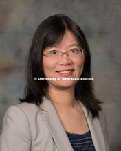Studio portrait of Huanhuan Shi, Assistant Professor, College of Business. New Faculty Orientation. 