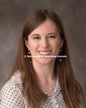 Studio portrait of Erin Marra, Chancellor's Scholar. March 20, 2017. 