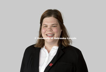 Studio portrait of Sarah Simon, Office of Admissions. July 11, 2017. 