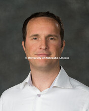 Studio portrait of David Newton, Assistant Professor, Architecture. New Faculty Orientation. August 