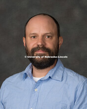 Studio portrait of Eric North, Assistant Professor, School of Natural Resources. New Faculty Orienta