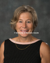 Studio portrait of Laura Poppo, Professor, College of Business. New Faculty Orientation. August 16, 