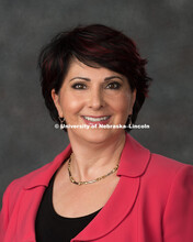 Studio portrait of Jena Shafai Asgarpoor, Associate Professor and Director of MEM Program for the Du