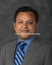 Studio portrait of Sunil Singh, Assistant Professor of Marketing, College of Business. New Faculty O