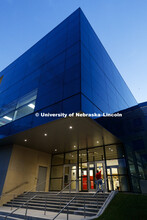 First day of classes on campus and at the new College of Business Howard L. Hawks Hall. August 21, 2