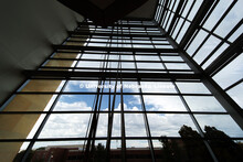 First day of classes on campus and at the new College of Business Howard L. Hawks Hall. August 21, 2