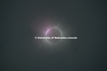 Total eclipse of the sun photographed on University of Nebraska-Lincoln city campus.  August 21, 201