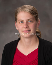Studio portrait of Kristen Ulmer, Extension Educator. New Faculty Orientation. August 16, 2017. 