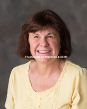 Studio portrait of Donna Goodin, Academic Advisor for the College of Engineering. September 11, 2017