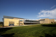 Exterior view of the Veterinary Diagnostic Center on East Campus. September 14, 2017. 