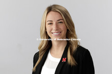 Studio portrait of Rylee Knight, Admissions Counselor. September 14, 2017. 