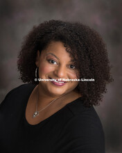Studio portrait of JaMel Ways-Schmailzl, Administrative Technician for the College of Engineering. S