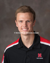 Studio portrait of Matthew Dinneen, Career Services. October 4, 2017. 