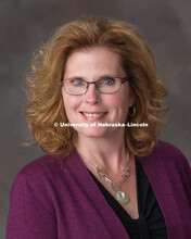 Studio portrait of Brenda Owen, Director of Accounting Services. October 4, 2017. 