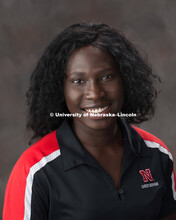 Studio portrait of Christina Joseph, Career Services. October 6, 2017. 